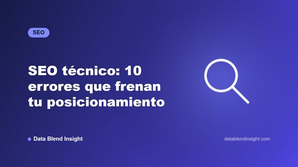 SEO técnico: 10 errores que frenan tu posicionamiento